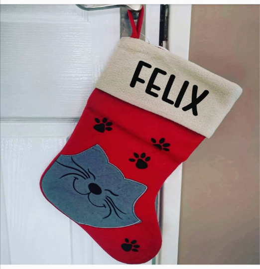 Cat Christmas Stocking | Pet Accessories | Pet Gifts