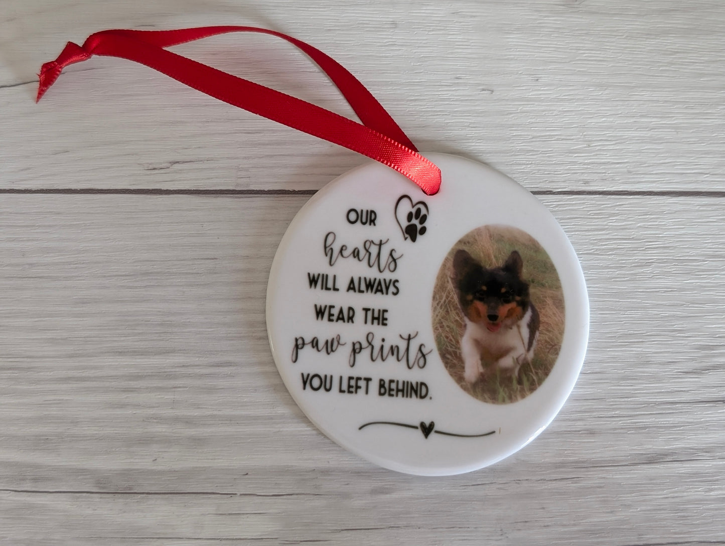 Photo Custom Ceramic Pet Bauble Decoration