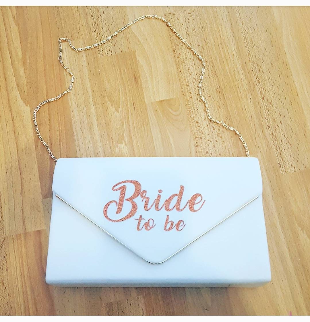 Personalised Clutch Bag | Wifey, Bride to Be, Mrs |