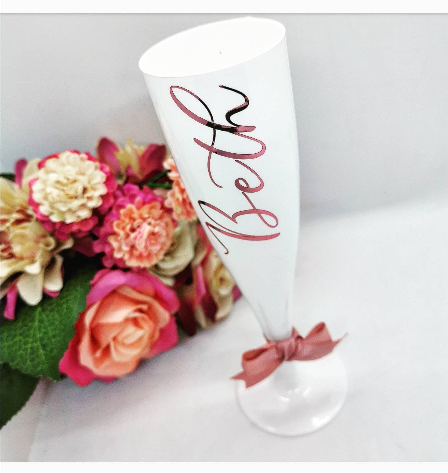 Personalised Champagne & Prosecco Biodegradable Flute