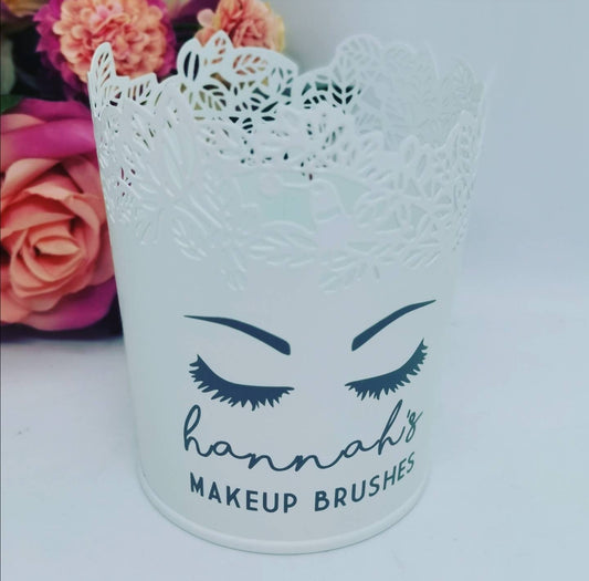 Personalised Makeup Brush Pot | Beauty Storage |