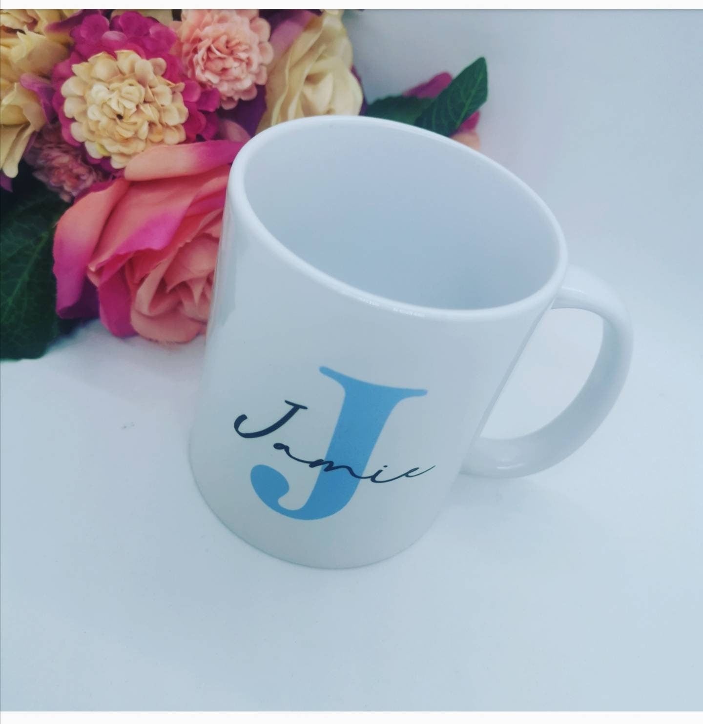 Personalised initial and name mug