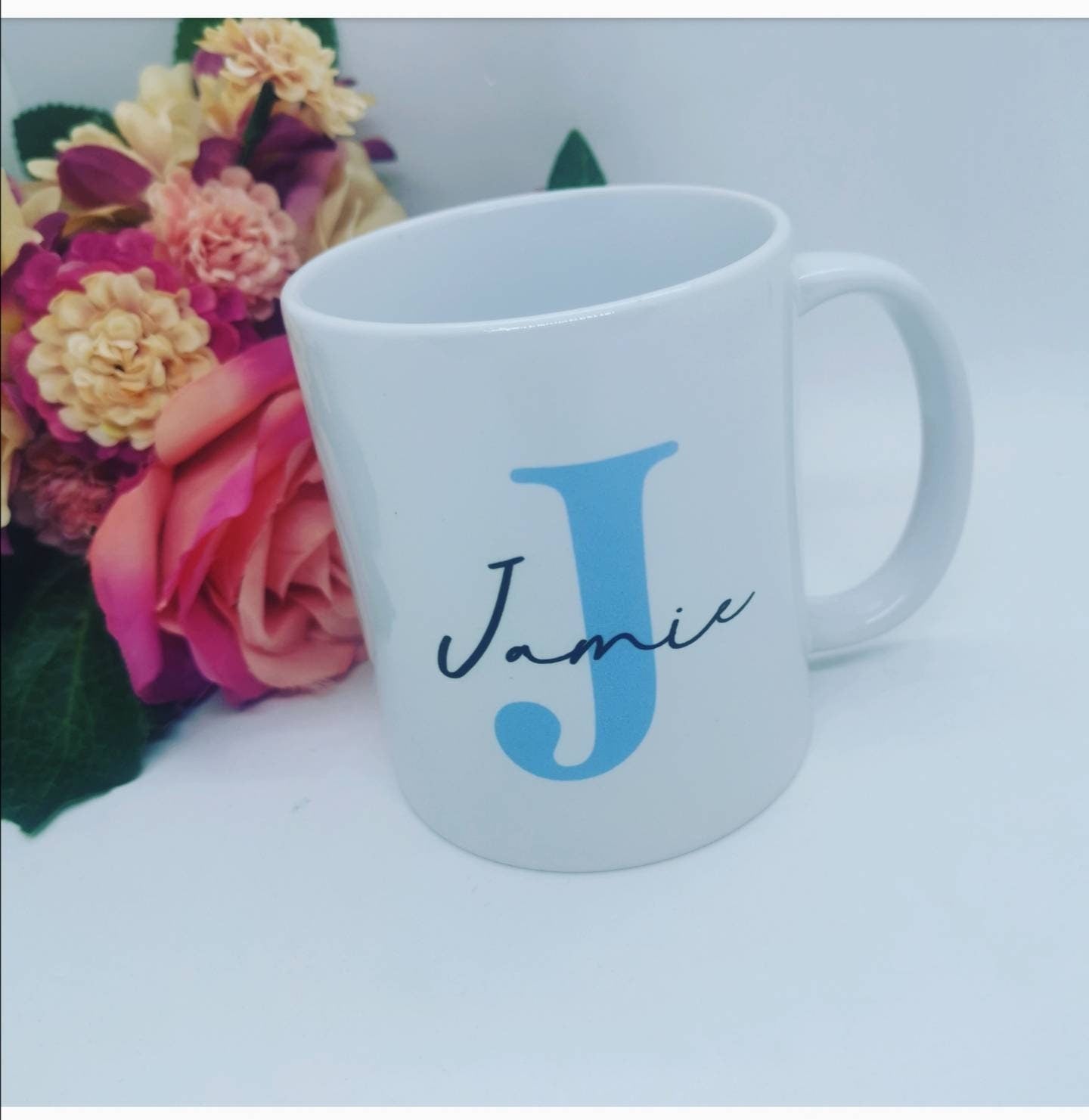 Personalised initial and name mug