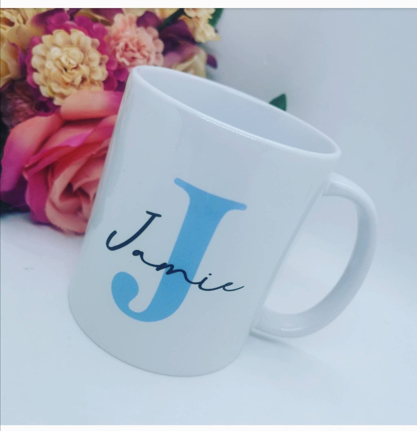 Personalised initial and name mug