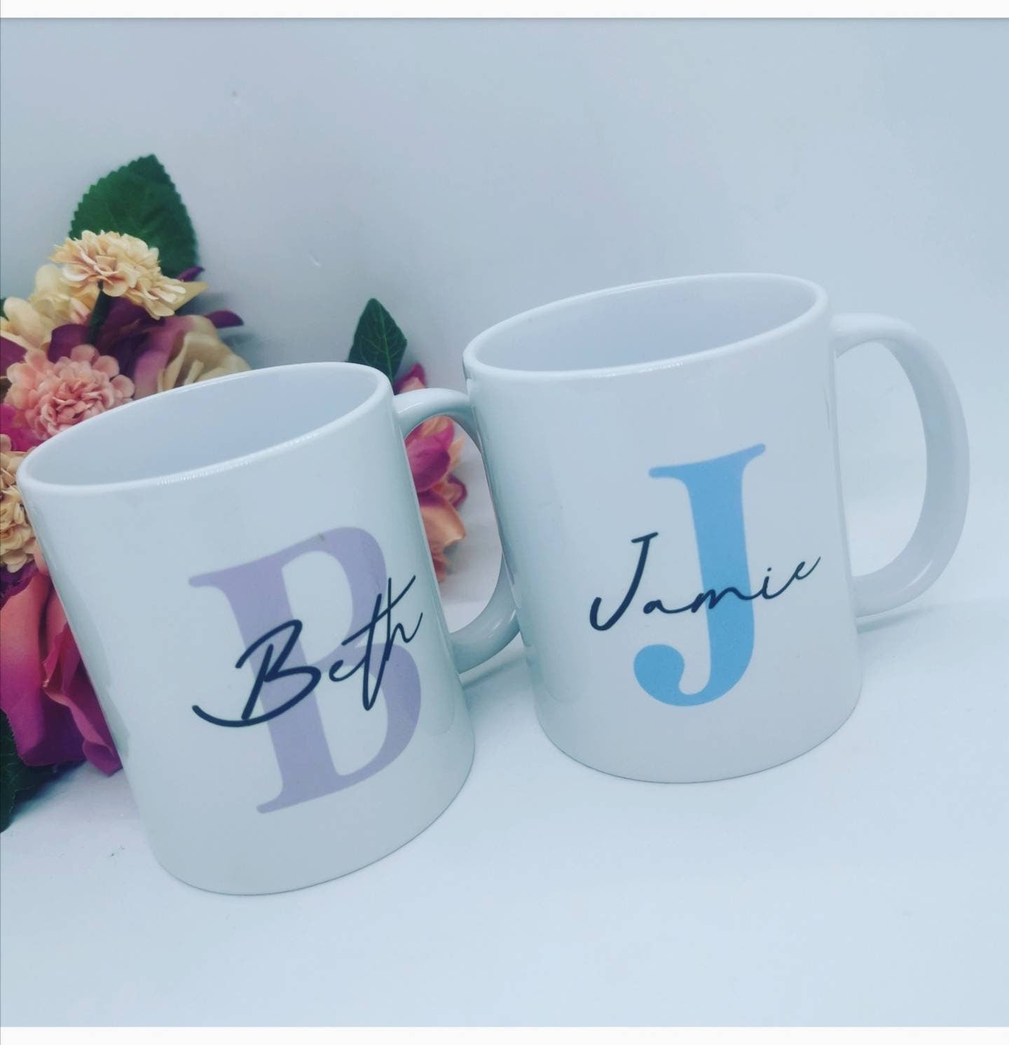 Personalised initial and name mug