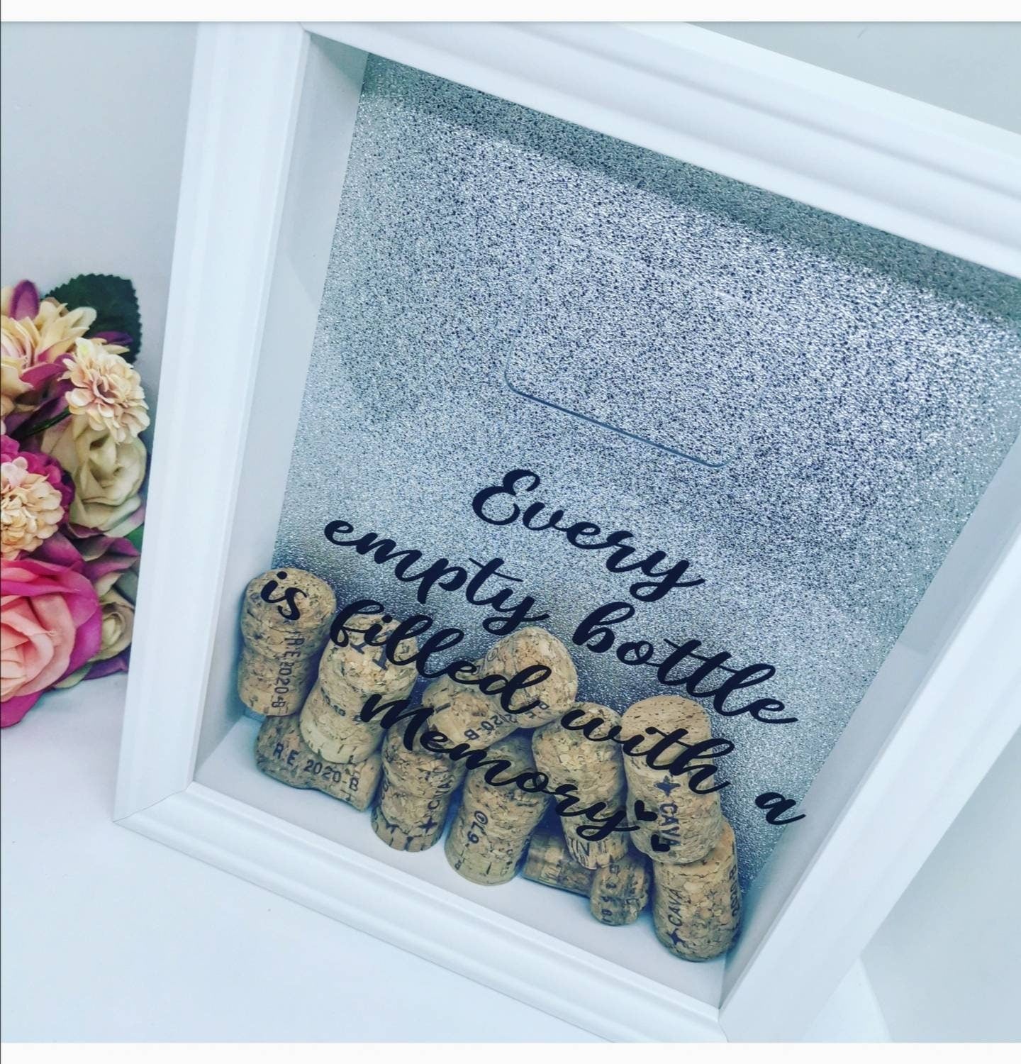 Rectangle Cork Collection Memory Frame | Every Empty Bottle Is Filled With A Memory