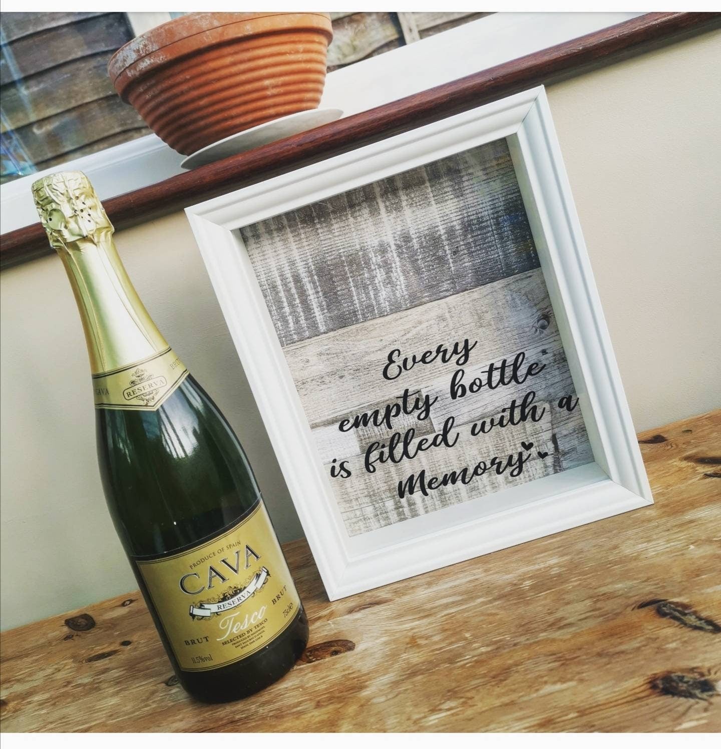 Rectangle Cork Collection Memory Frame | Every Empty Bottle Is Filled With A Memory