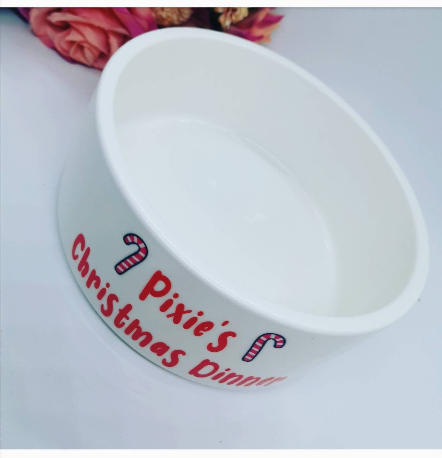 Personalised Pet Christmas Dinner Bowl