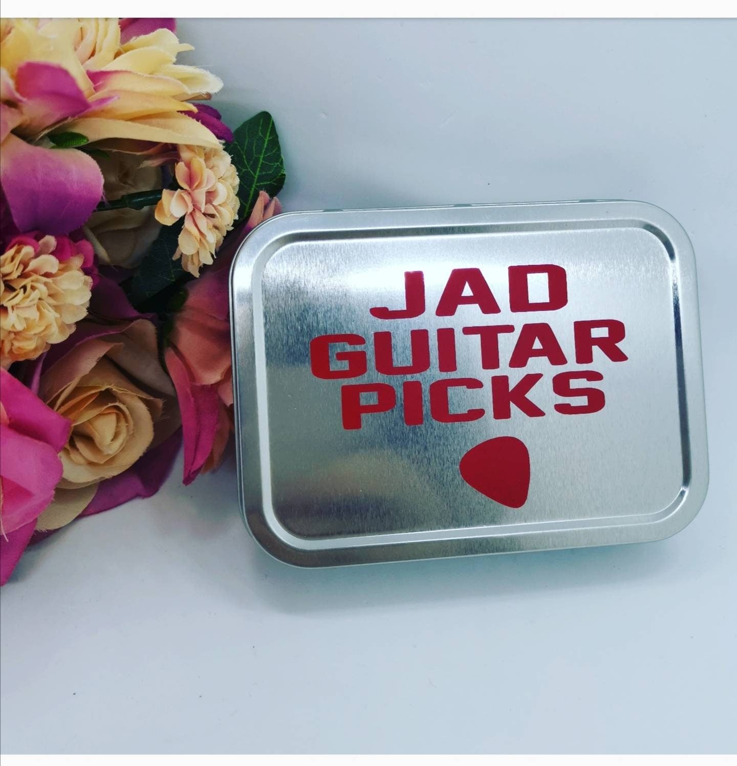 Personalised Guitar Pick Tin | Guitar Accessory Storage