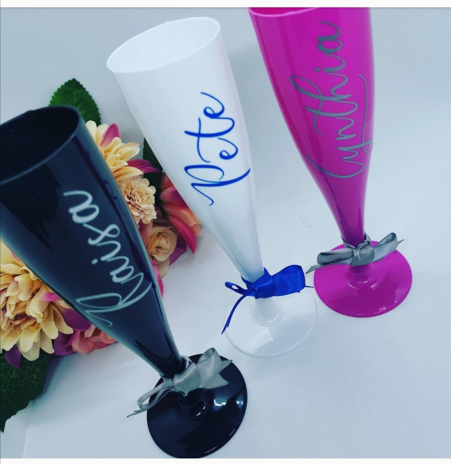 Personalised Champagne & Prosecco Biodegradable Flute