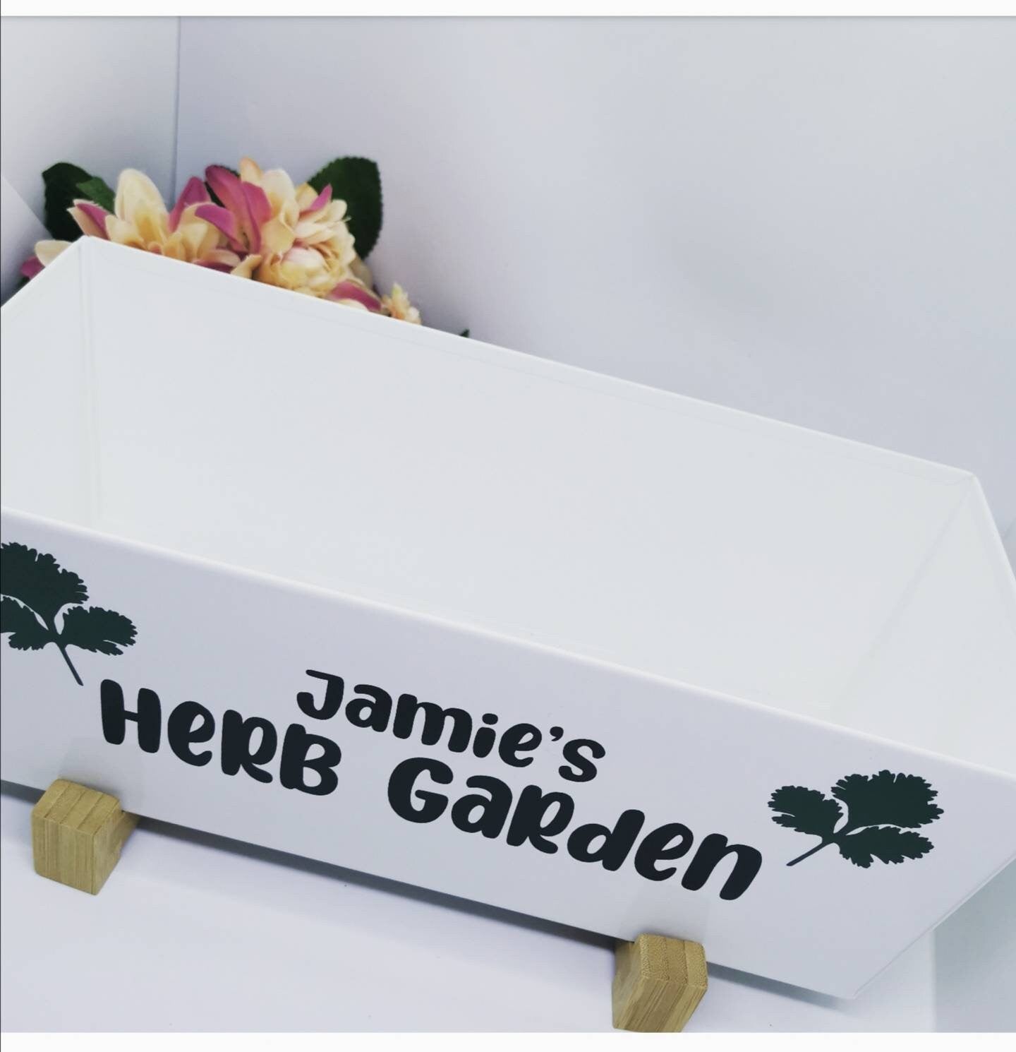 Personalised Herb Garden Box | Window Box | Indoor allotment |