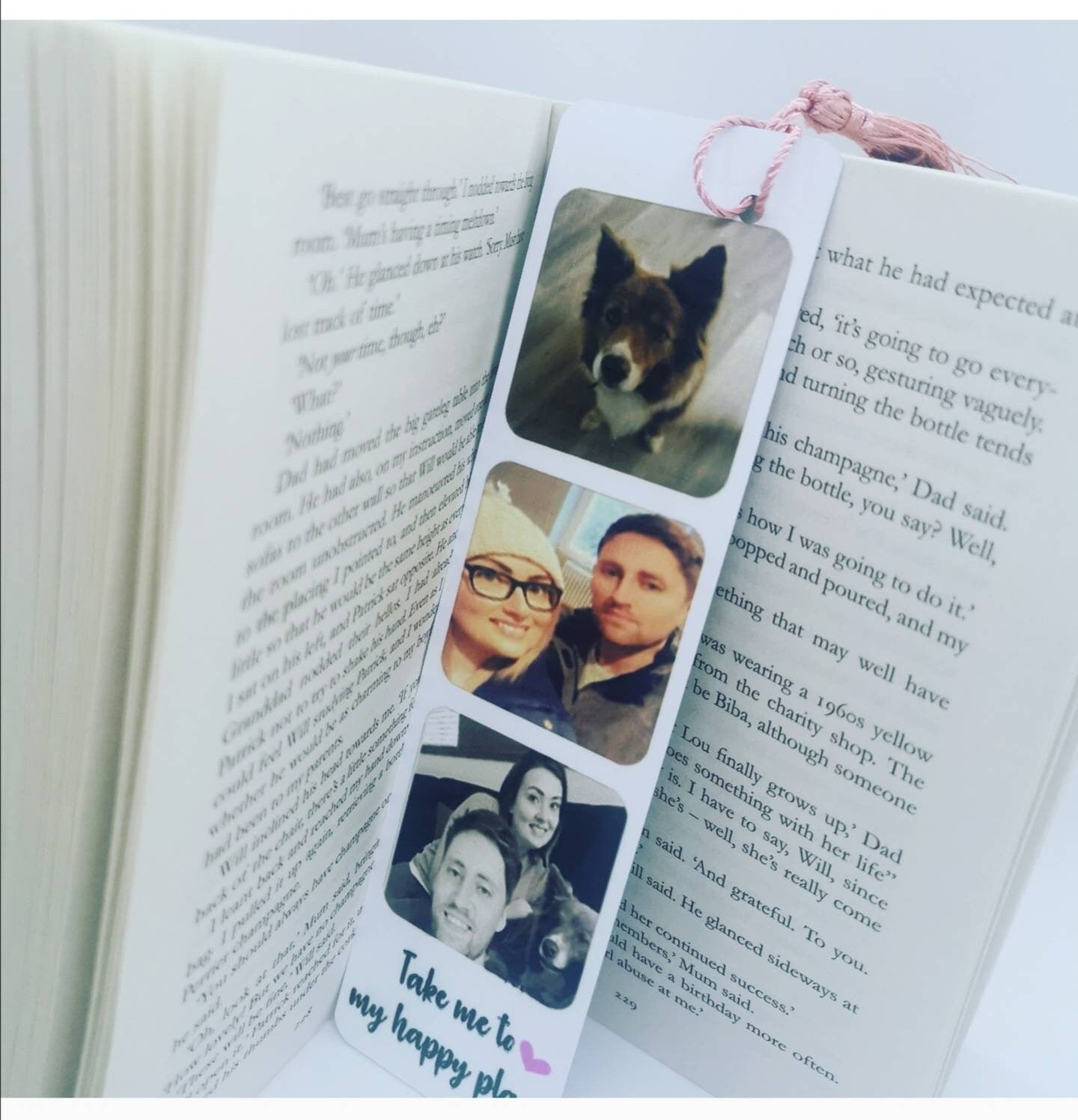 Personalised Photo Bookmark | Metal Page Holder |