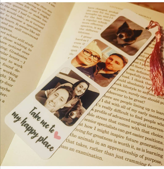 Personalised Photo Bookmark | Metal Page Holder |