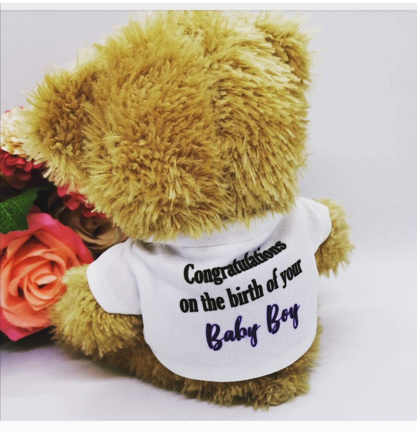 Personalised Bear and Monkey Plush Teddies.