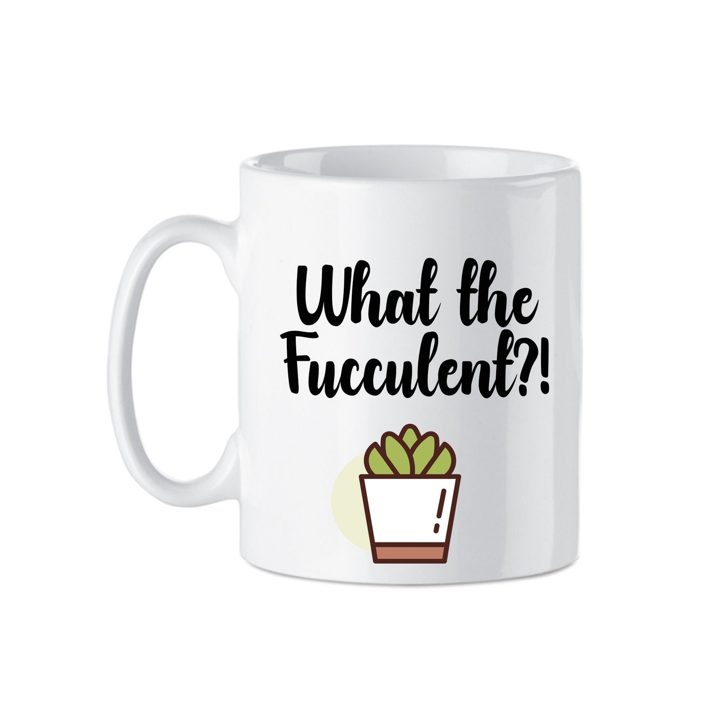 'What the fucculent' Novelty Ceramic Mug