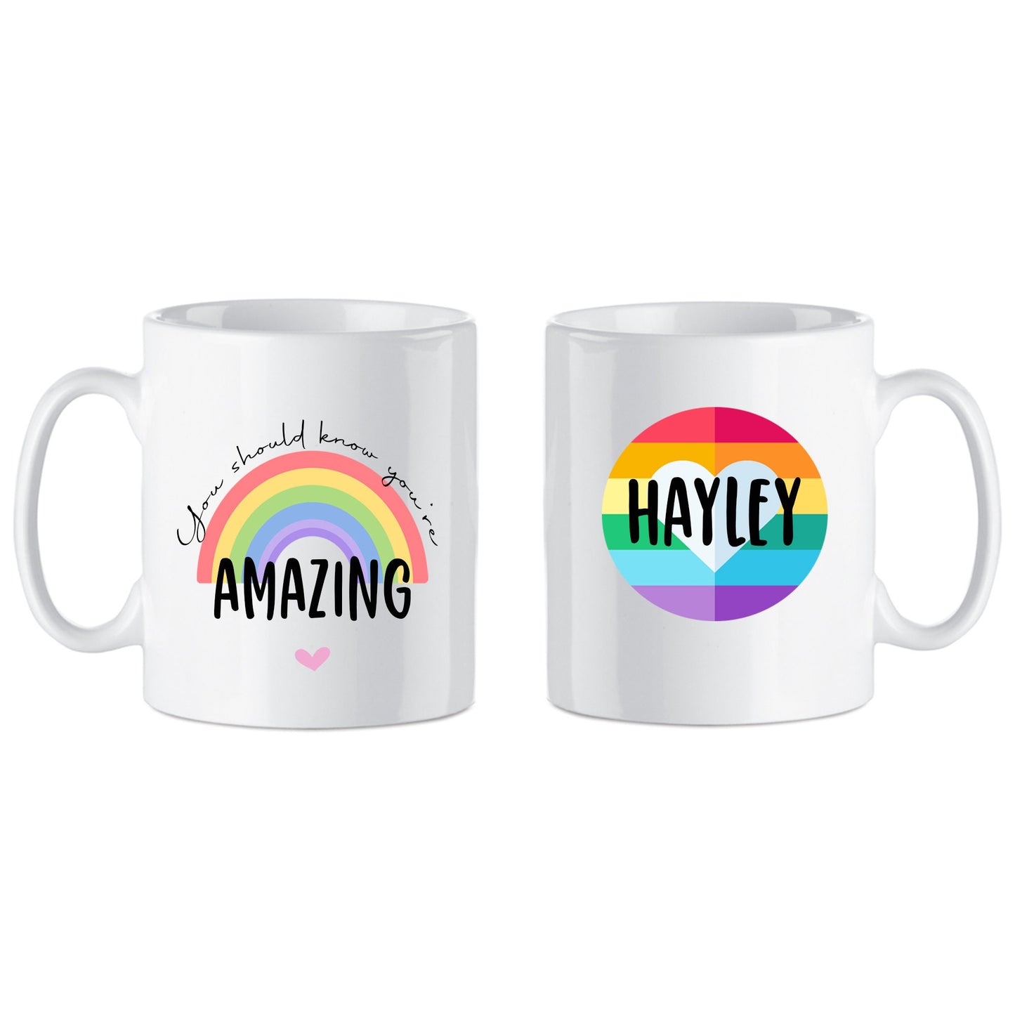 Personalised You're Amazing Mug | Rainbow Design |