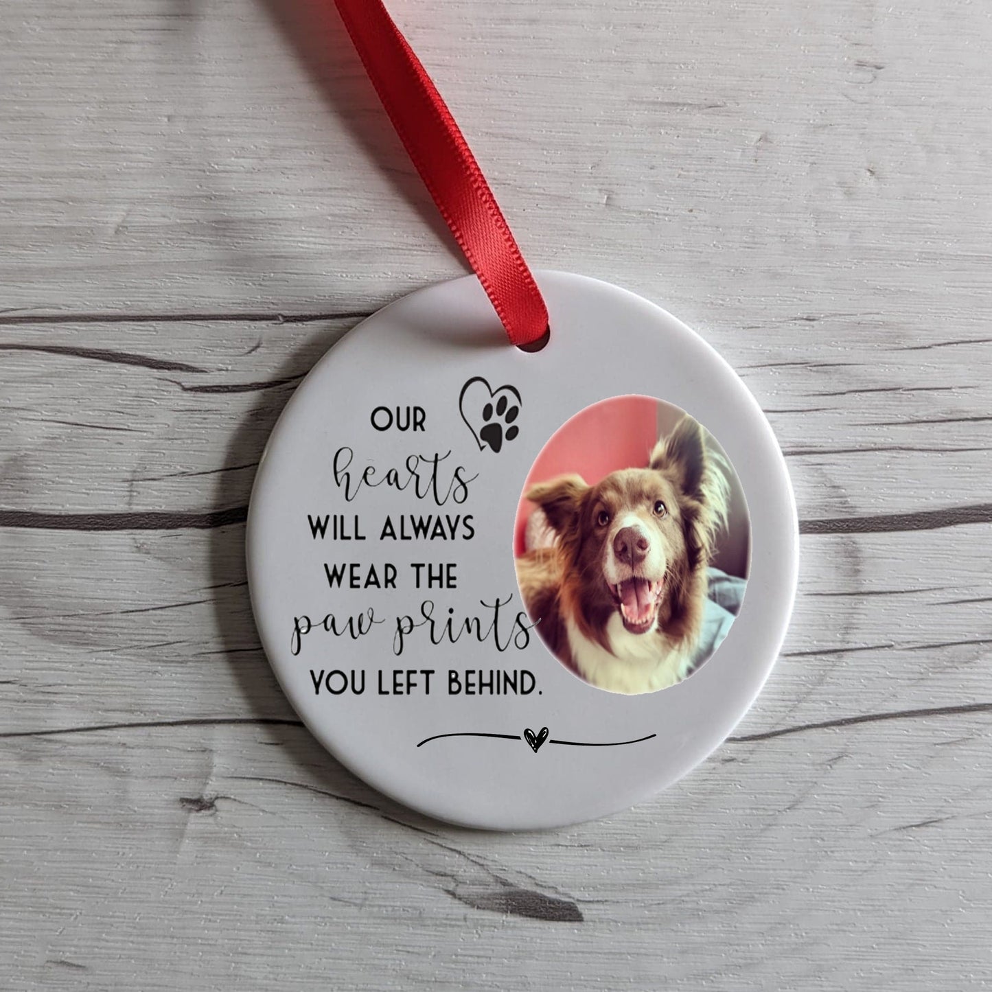 Photo Custom Ceramic Pet Bauble Decoration