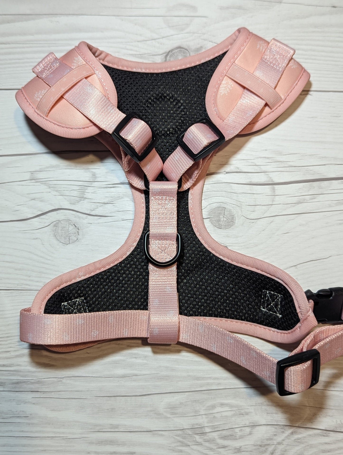 Baby Pink Leaf Harness Set | Dog Accessories | Adjustable | Sizes S and M |