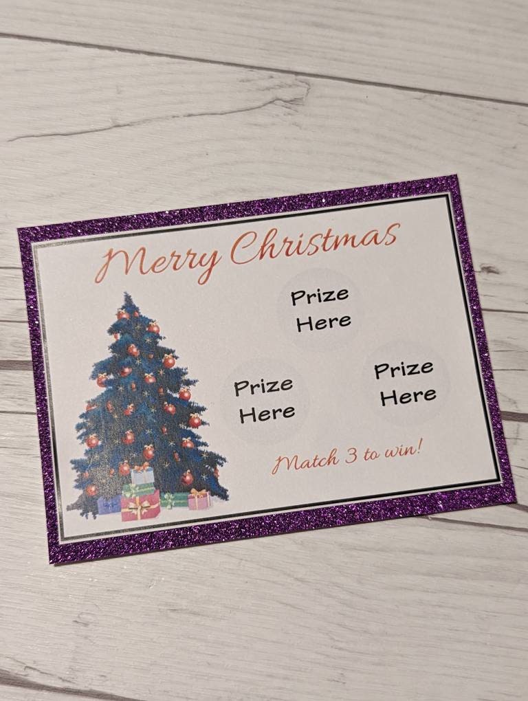 Personalised Christmas Gift Scratch Card