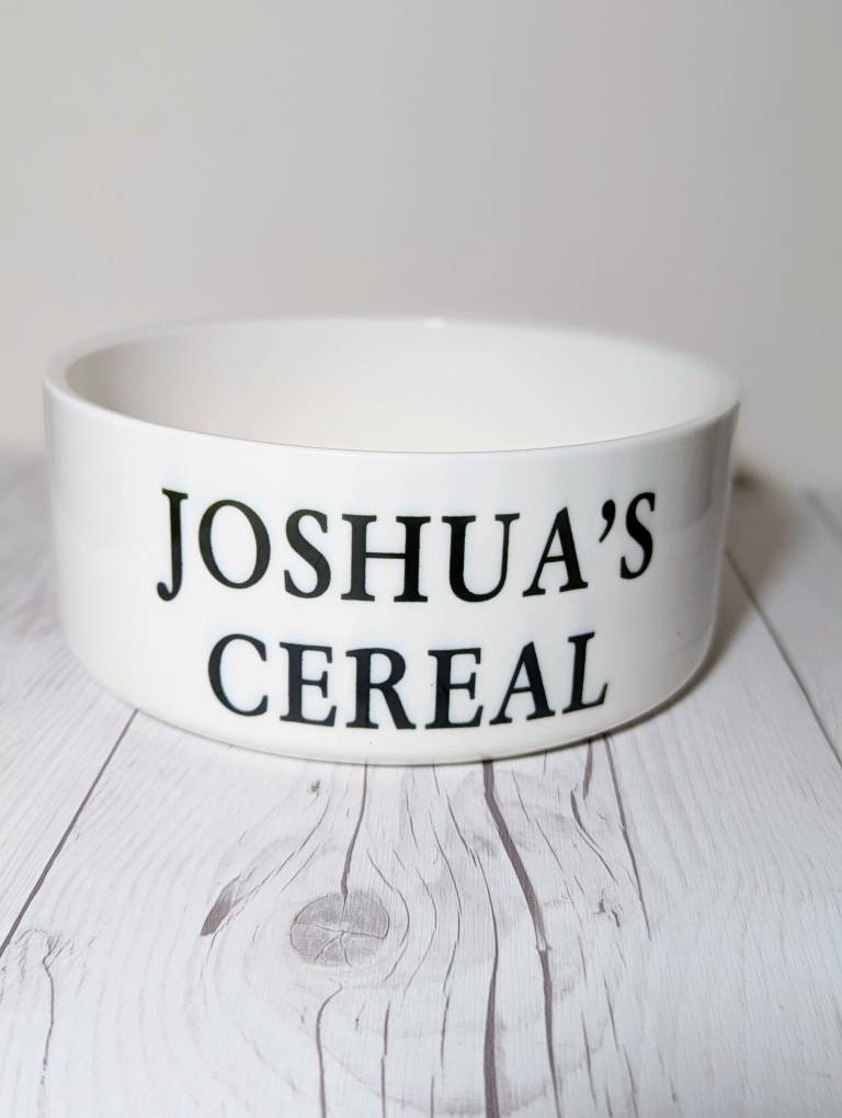 Personalised Man Bowl With Plastic Spade| Novelty Gifts |